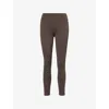 We Are Tala Omens  Dayflex Wrap High-waisted Flared Yoga Legging In Brown