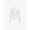 We Are Tala Omens Grey Marl Dayflex Zip Through Stretch-woven Running Jacket In Animal Print