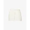 We Are Tala Omens Coconut Milk Elasticated-waist Relaxed-fit Cotton Blend Shorts In White