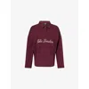 We Are Tala Omens Rugby Polo Cotton-blend Sweatshirt Fig In Brown