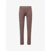 We Are Tala Omens Dark Truffle Sculpt Seamless Stretch Leggings In Brown