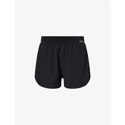 We Are Tala Omens In 2in1 Short Skinluxe Branded Stretch-woven Shorts In Black