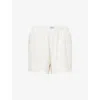 We Are Tala Omens  Soft Lounge Boxer Cotton-jersey Pyjama Shorts In Coconut Milk