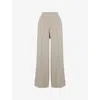 We Are Tala Omens Pebble Softsmart Wide-leg Stretch-woven Jogging Bottoms Xs In Gray