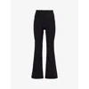 We Are Tala Womens Black Dayflex Slim-fit Stretch-recycled Nylon Trousers In Black