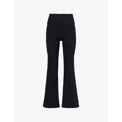 We Are Tala Womens Black Dayflex Slim-fit Stretch-recycled Nylon Trousers
