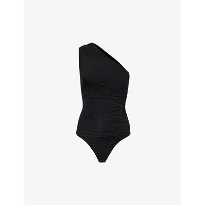 We Are Tala Womens Black Dayflex Slim-fit Stretch-woven Body