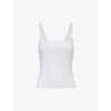 We Are Tala Womens Grey Marl Dayflex Sleeveless Stretch-recycled Nylon Top In Grey Marl