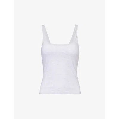 We Are Tala Womens Grey Marl Dayflex Sleeveless Stretch-recycled Nylon Top