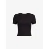 WE ARE TALA OMENS SHADOW BLACK 365 SHORT-SLEEVE STRETCH-WOVEN JERSEY T-SHIRT