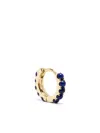 We By White Bird 18k Yellow Gold Medium Ismène Lapis Lazuli Hoop Earring In Gold