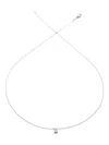 We By Whitebird 18k White Gold Fancy Diamond Necklace In White