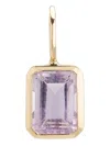 We By Whitebird 18k Yellow Gold Dancing Drop Amethyst Pendant In Purple