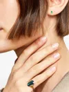 We By Whitebird 18k Yellow Gold Pear Emerald Earring In Gold