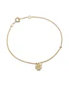 We By Whitebird 18kt Gold Clover Diamond Bracelet In Gold