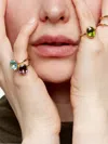 We By Whitebird 9k Yellow Gold Jelly Pink Quartz Ring