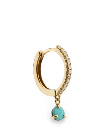We By Whitebird Ada Diamond And Opal Hoop Earrings In Gold