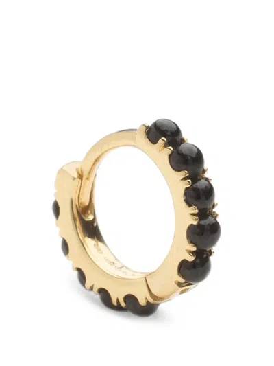 We By Whitebird Ismène Onyx Hoop Earring In Gold