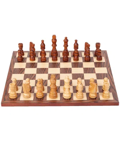 We Games Classic Staunton Wood Chess Set In Brown