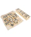 We Games Double Nine Dominoes With Canvas Bag In Ivory