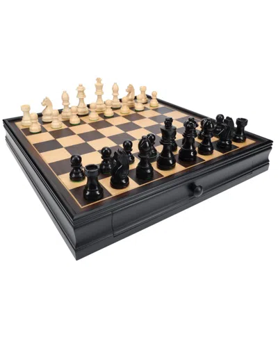 We Games French Staunton Chess & Checkers Set In Brown