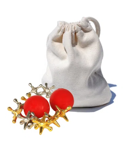 We Games Metal Jacks In A Cotton Canvas Bag