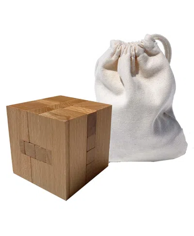 We Games Solid Wood 3d Cube Puzzle