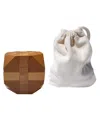 We Games Solid Wood 3d Cube Puzzle With Slanted Corners