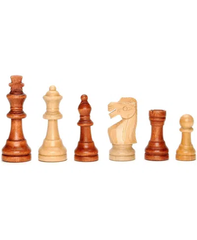 We Games Staunton Wooden Weighted Chess Pieces, 3.75 In. King In Brown