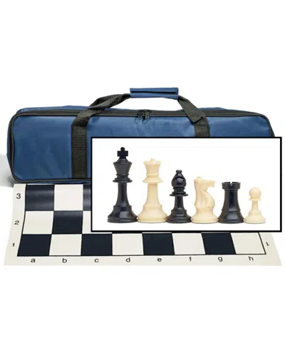 We Games Travel Tournament Chess Set, 20 In Board, Chess Bag, 3.75 In. King In Multi