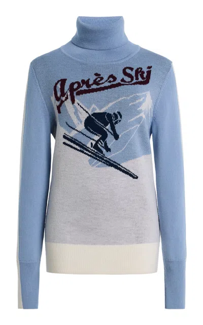 We Norwegians Afterski Wool Sweater In Blue