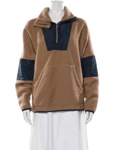 Pre-owned We Norwegians Merino Wool Colorblock Pattern Jacket In Neutral