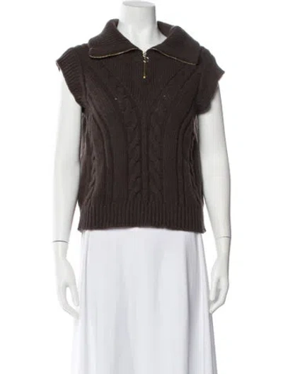 Pre-owned We Norwegians Merino Wool Crew Neck Sweater In Brown