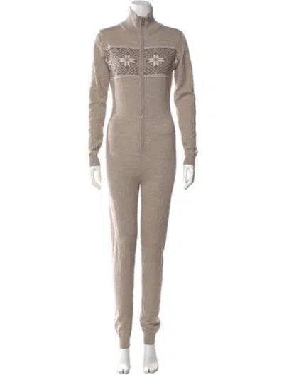 Pre-owned We Norwegians Merino Wool Jumpsuit In Neutral