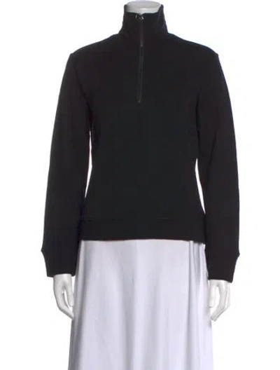 Pre-owned We Norwegians Merino Wool Mock Neck Sweatshirt W/ Tags In Black