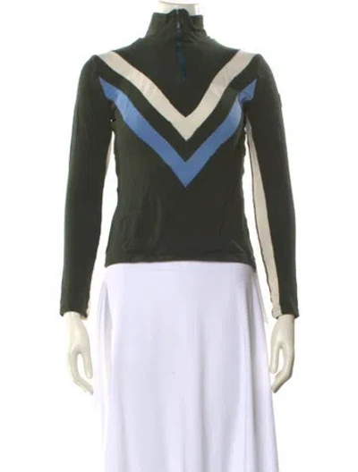 Pre-owned We Norwegians Merino Wool Printed Sweatshirt In Green