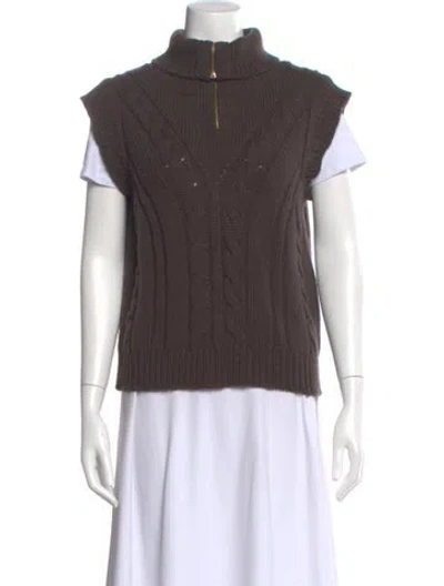 Pre-owned We Norwegians Merino Wool Turtleneck Sweater In Brown