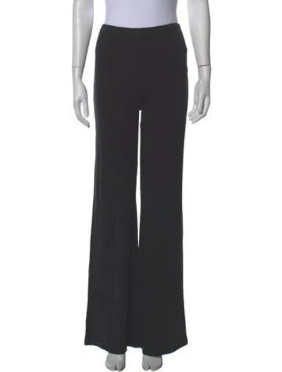 Pre-owned We Norwegians Merino Wool Wide Leg Pants In Black