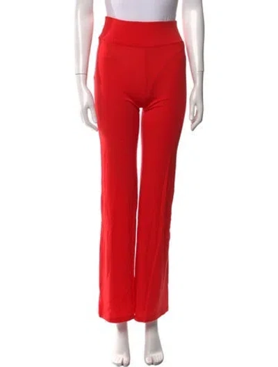 Pre-owned We Norwegians Merino Wool Wide Leg Pants In Red