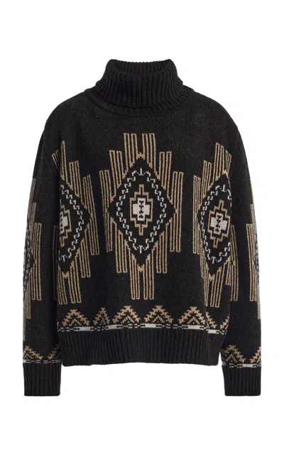 We Norwegians Pioneer Wool-blend Sweater In Black