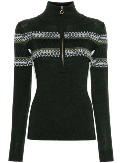 We Norwegians Intarsia Sweater In Green