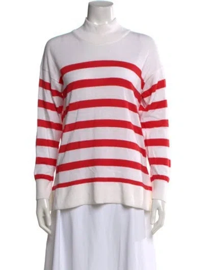 Pre-owned We Norwegians Striped Turtleneck Sweater In Red