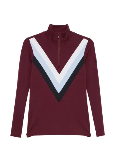 We Norwegians Voss Chevron Base Layer Top In Red