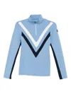 We Norwegians Voss Chevron Zip-up Top In Blue