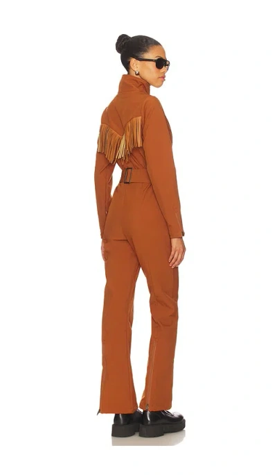 We Norwegians Western Ski Suit In Brown