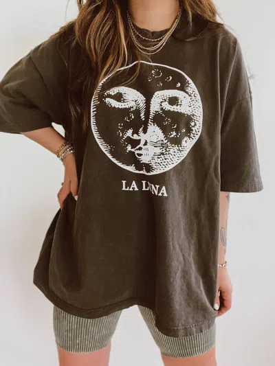 We The Babes Women's La Luna Bohemian Top In Brown