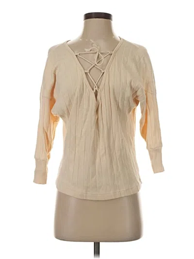Pre-owned We The Free 3/4 Sleeve Blouse In Ivory