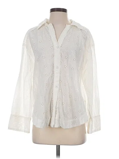 Pre-owned We The Free 3/4 Sleeve Blouse In Ivory