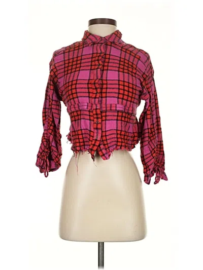 Pre-owned We The Free 3/4 Sleeve Blouse In Pink