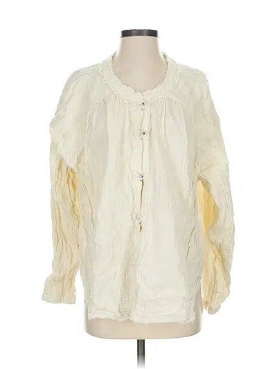 Pre-owned We The Free 3/4 Sleeve Blouse In White